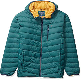 IZOD Men's Sherpa-Lined Hood Full Zip Jacket Camo Green 2XL 