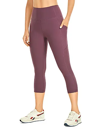 Knee Length Leggings High Waisted Yoga Workout Exercise Capris For Casual  Summer Fall With Pockets Crz Yoga 