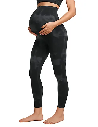 Women Seamless Tie Dye and Tie Float Yoga Workout Pants Black Gym Leggings  : : Fashion