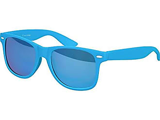 Balinco Nerd Lunettes de soleil UV400 CAT 3 CE Rubber gommé en style retro vintage unisex lunettes avec charnière à ressort pour femmes & hommes 