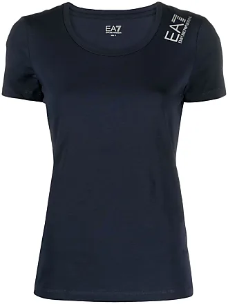 EA7 Emporio Armani - Girls Black & Silver Cotton T-Shirt