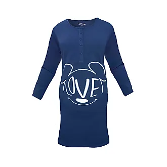 Camicia notte premaman donna ragazza disney in cotone con stampa di  topolino sulla pancia