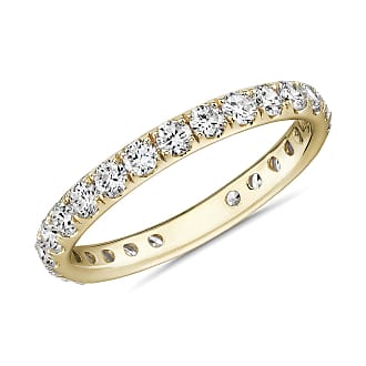 Blue Nile Riviera Pave Diamond Eternity Ring in 18k Yellow Gold (1 ct. tw.)