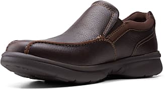 Clarks CHARTON STEP Mens Black Leather 14995 Slip On Comfort Shoes 