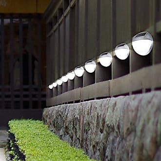 LED Solar Wandlampe 9x12cm Außenbeleuchtung Solarlampe Solarleuchte Gartenlampe 