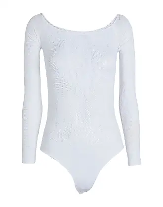 White Women's Long Sleeve Bodysuits: Shop up to −59%