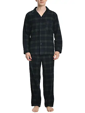 Bp. Flannel Pajama Shorts In Green Frances Plaid