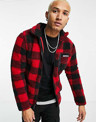 columbia red and black plaid jacket