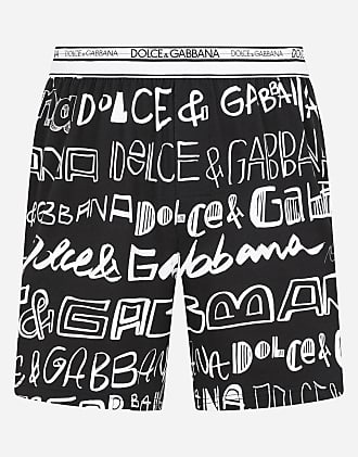 Herren Bekleidung Kurze Hosen Dolce & Gabbana Seide Seidenshorts DG-Logo und Schlafmaske in Schwarz für Herren 