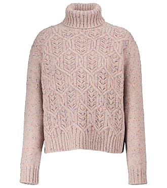 Fashion Sweaters Cashmere Jumpers Mrs & HUGS Cashmere Jumper pink cable stitch casual look 
