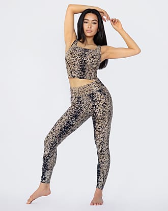 KAROLA Womens High Waist Leggings Christmas Geometric Digital Print Yoga Pants
