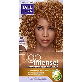 Softsheen Carson SoftSheen-Carson Dark and Lovely Ultra Vibrant Permanent Hair Color Go Intense Hair Dye for Dark Hair with Olive Oil for Shine and Softness, Golden Bl