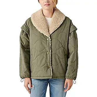 Lucky Brand Women's Suede Sherpa Jacket, Dark Brown, X-Small at   Women's Coats Shop