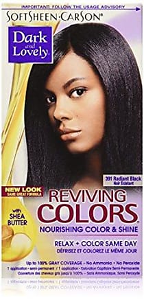 Softsheen Carson SoftSheen-Carson Dark and Lovely Reviving Colors Nourishing Color & Shine, Radiant Black 391