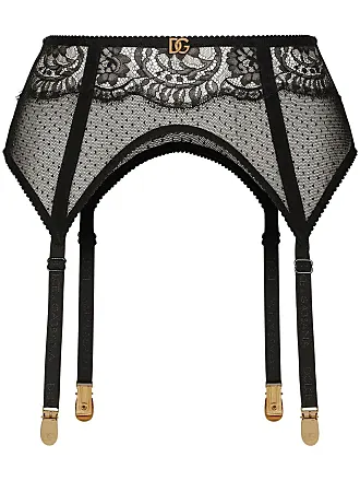 Marseille Black Lace Suspender Belt