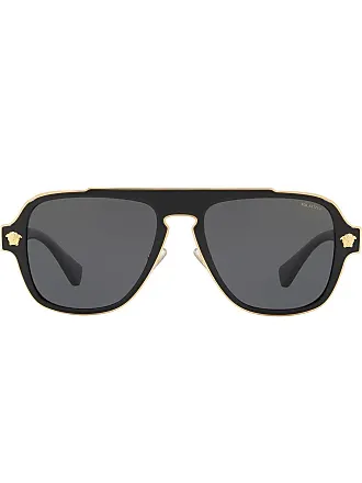 Versace Dark Gray Pilot Men's Sunglasses VE2243 100287 43