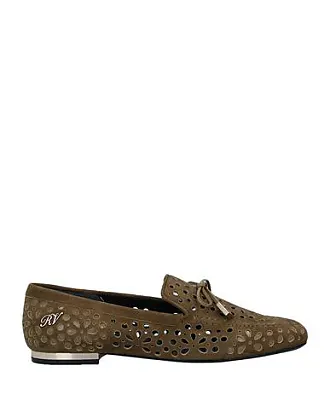 Brown Très Vivier crystal-buckle leopard-print flats, Roger Vivier