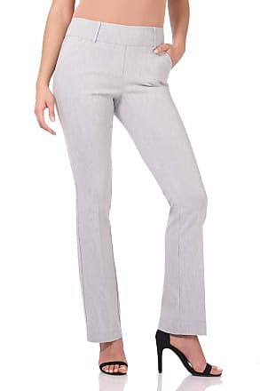 Rekucci Women's Ease Into Comfort Everyday Chic Straight Pant w/Tummy Control 