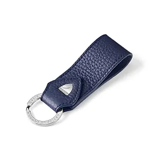 BOTTEGA VENETA Knot leather and gold-tone keyring