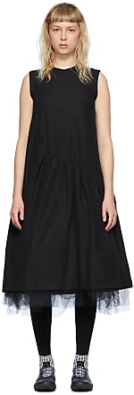 Comme Des Garçons Black Polyester Midi Dress