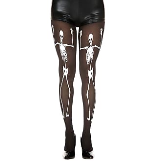 Details about   New Music Legs 4635 Skeleton Print Acrylic Thigh High Stockings 