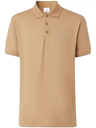 Brown burberry cheap polo shirt