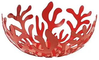 ALESSI Mediterraneo, Portarotolo da Cucina- Rosso - Acciaio