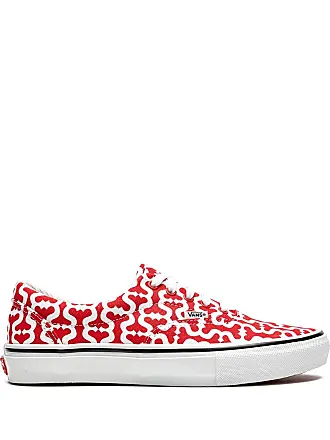Leather low trainers Vans x Supreme Red size 42 EU in Leather