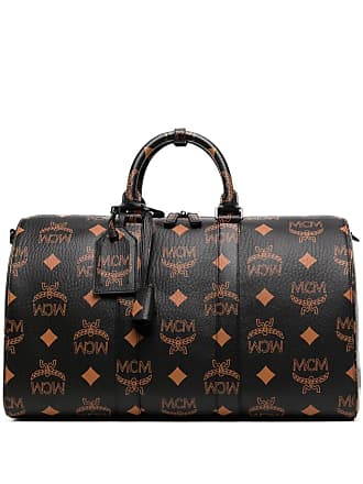 MCM Aren Boston Bag in Maxi Visetos Black VISETOS