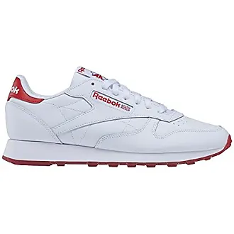 Reebok Footwear Men Classic Leather Shoes FTWWHT/CBLACK/VECTRED