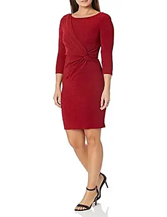 Jessica Howard Plus Size Ruched-Waist Long-Sleeve Midi Dress