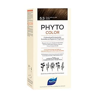 Phyto Phytocolor Permanent Hair Color, 5.3 Light Golden Brown, with Botanical Pigments, 100% Grey Hair Coverage, Ammonia-free, PPD-free, Resorcin-free, 0.42