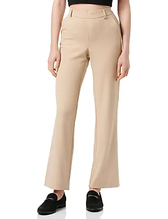 Vero Moda Tall jersey flare pants in beige