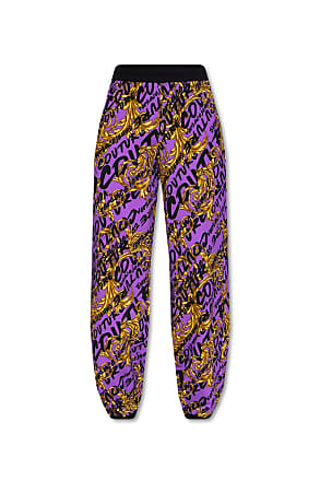 Versace Jeans Couture Patterned Sweatpants Womens Purple