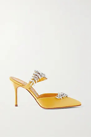 Wandler classic heeled mules - Yellow