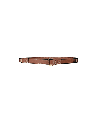 Burberry - logo-plaque buckle-fastening Belt - Men - Polyurethane/Leather/Cotton - 110 - Neutrals