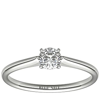 Blue Nile 1/3 Carat Ready-to-Ship Petite Solitaire Engagement Ring in 14k White Gold