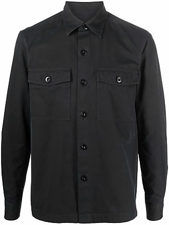 Tom Ford flap pocket button-up shirt - men - Cotton - 42 - Black