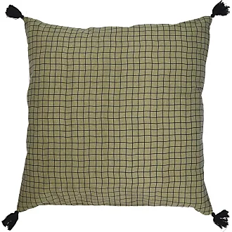 Madam Stoltz - Fodera per cuscino con stampa - 50x50 cm - Giallo senape
