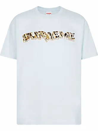 SUPREME Diamond crew-neck T-shirt - unisex - Cotton - M - Blue