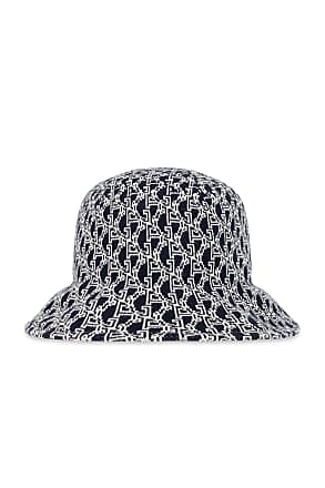 Dior - Dior Oblique Bucket Hat Navy Blue and Beige Blended Cotton Jacquard - Size L - Men