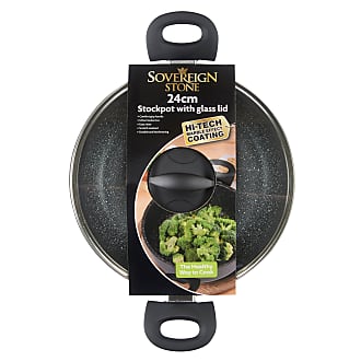 Lewis's Sovereign Stone Copper Griddle Pan with Soft Touch Handle Home