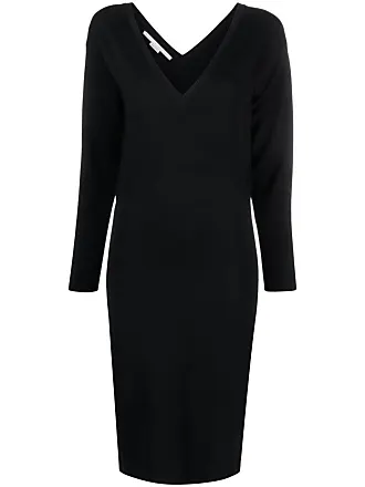 Stella McCartney sheer-panel midi dress - Black