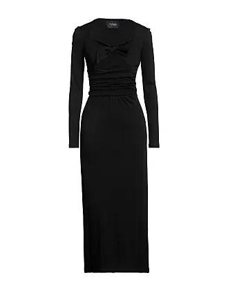 Giambattista Valli draped single-sleeve midi dress - Black