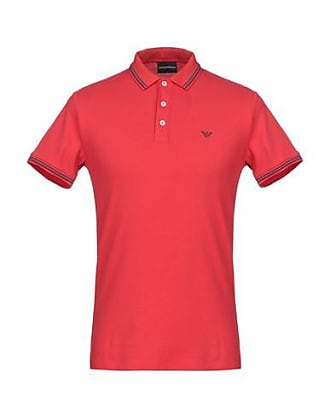 red armani polo shirt