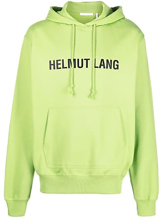 Helmut Lang logo-patch Pullover Hoodie - Brown