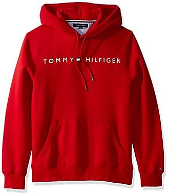 Tommy Hilfiger Mens Big and Tall Flag Hoodie Sweatshirt
