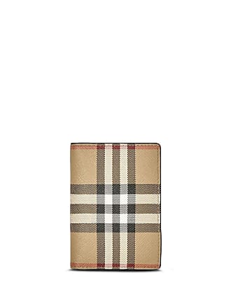 orange burberry wallet