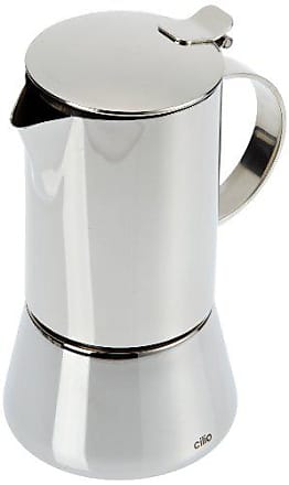 Cilio Aida 2 Cup Stovetop Espresso Maker, Polished Stainless