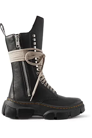 Rick Owens Minimal Grill 120mm leather boots - Black